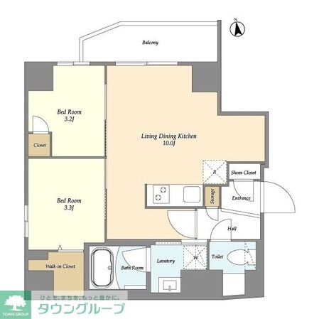 グランカーサ上野松が谷の物件間取画像